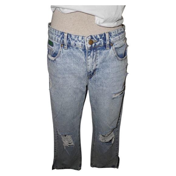 Empyre Acid Wash Distressed Jeans Size 5 Y2K Grunge Skater Baggy Denim - Picture 1 of 10